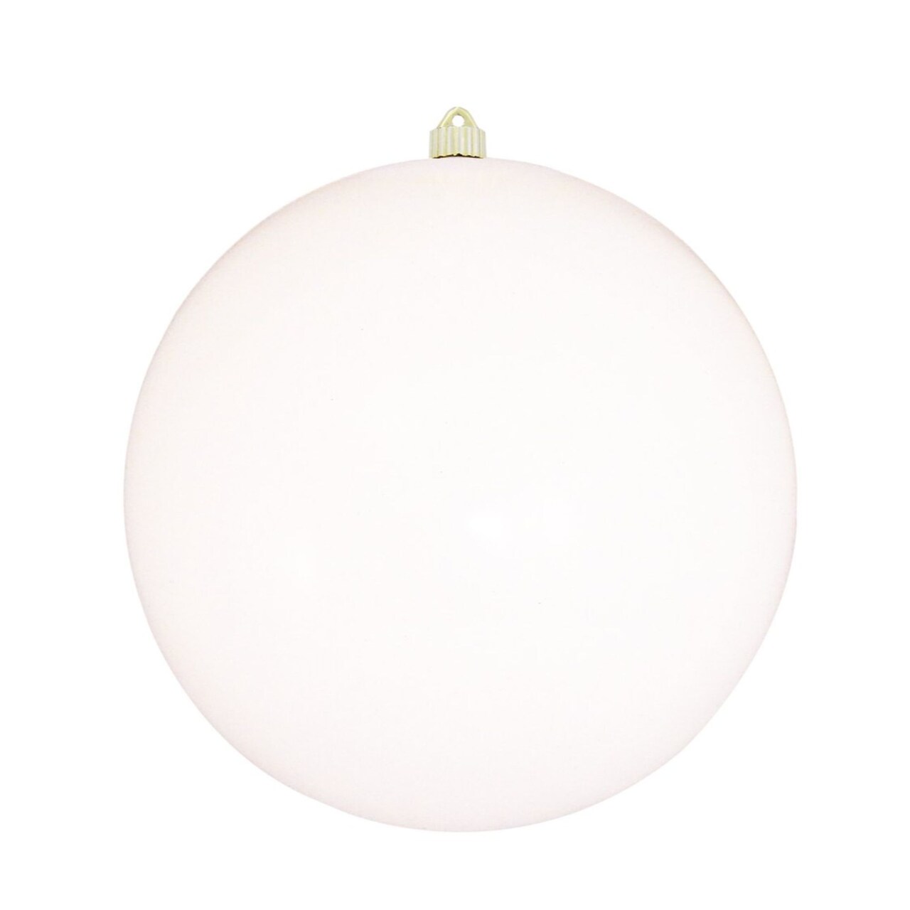 Christmas by Krebs White Solid Shatterproof Christmas Ball Ornament 12" (300mm)